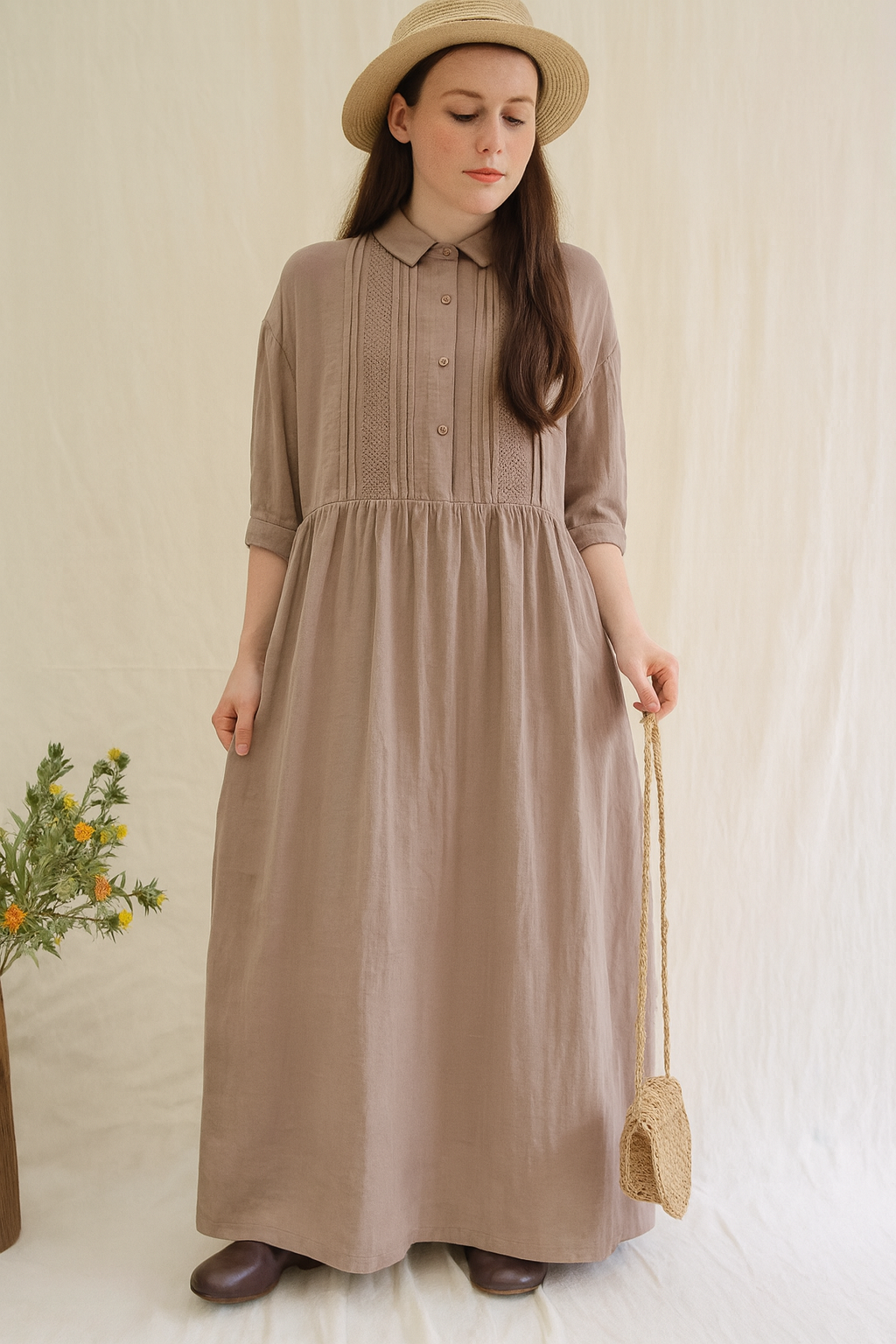Elowen | Soft Collar Vintage Dress