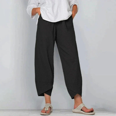 Natasha™ | Chic cotton and linen trousers