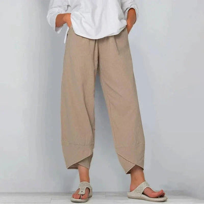 Natasha™ | Chic cotton and linen trousers