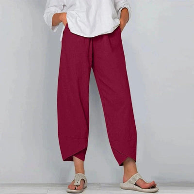 Natasha™ | Chic cotton and linen trousers