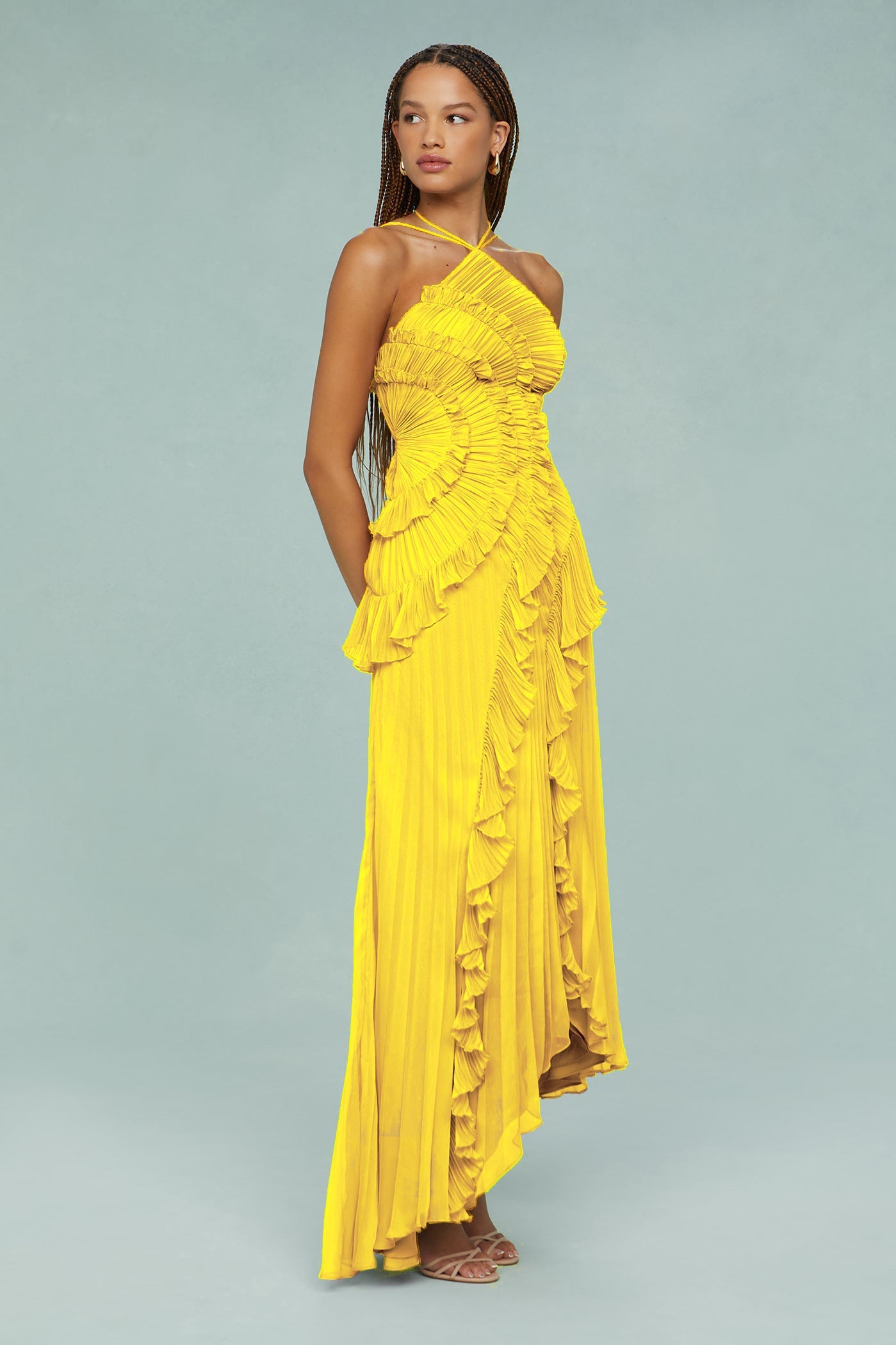 Marina – Ocean Whirlpool Maxi Dress