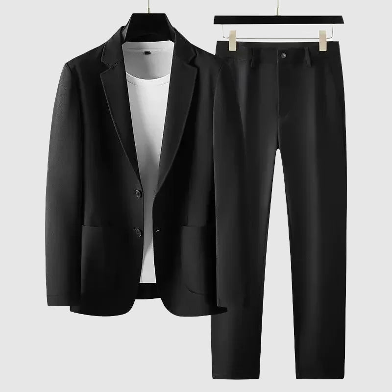 Men's single button blazer set