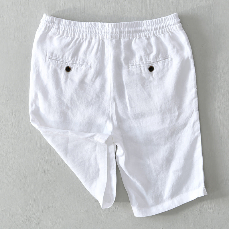James Scott Dune Linen Shorts