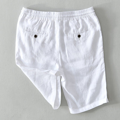 James Scott Dune Linen Shorts