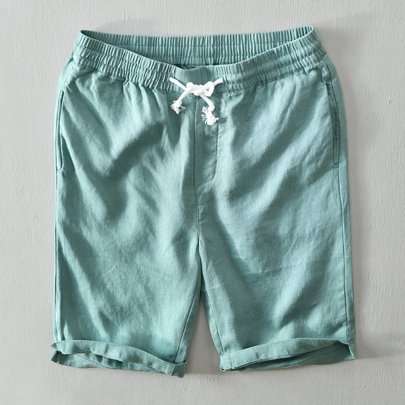 James Scott Dune Linen Shorts