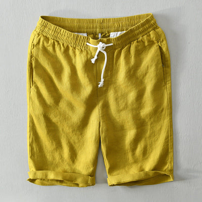 James Scott Dune Linen Shorts