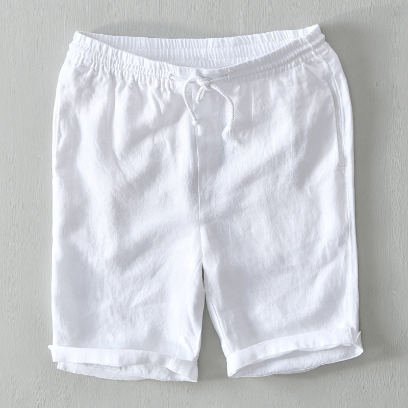 James Scott Dune Linen Shorts