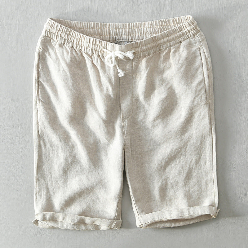 James Scott Dune Linen Shorts
