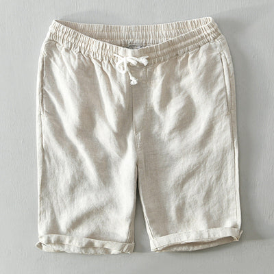 James Scott Dune Linen Shorts