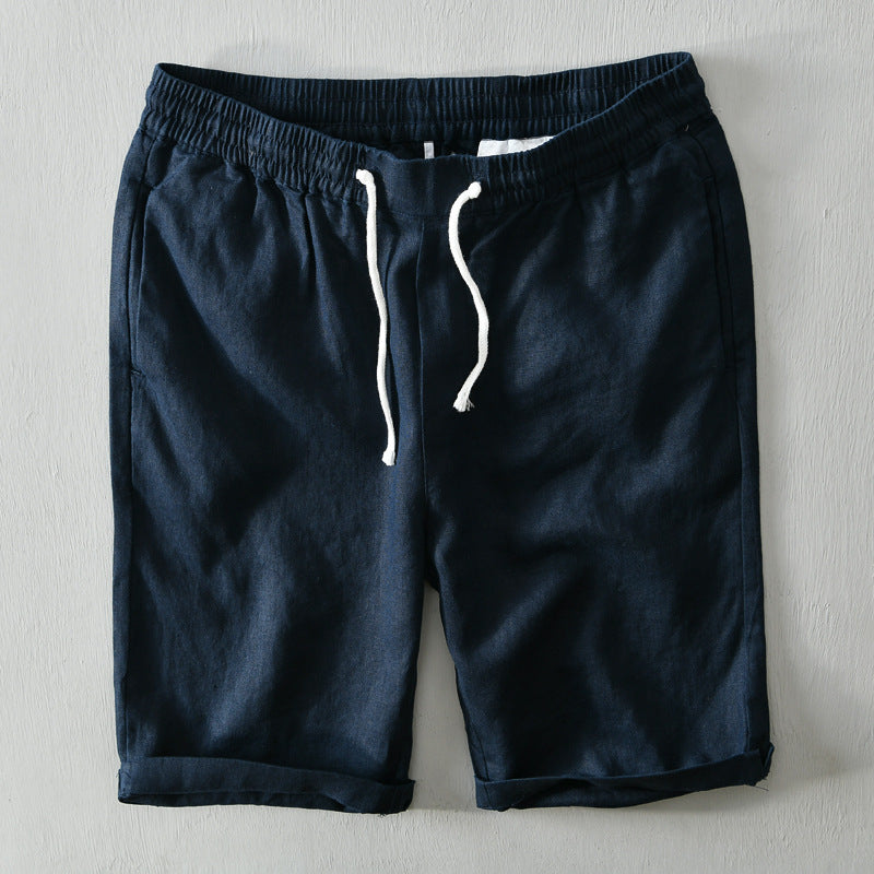 James Scott Dune Linen Shorts