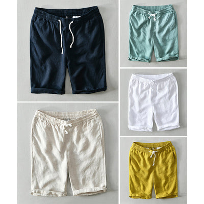 James Scott Dune Linen Shorts