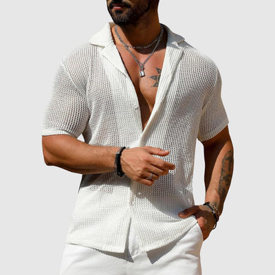 James Scott Hollow Knit Shirt