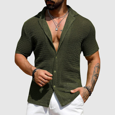 James Scott Hollow Knit Shirt