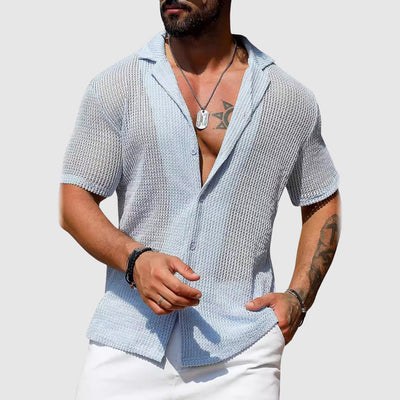 James Scott Hollow Knit Shirt