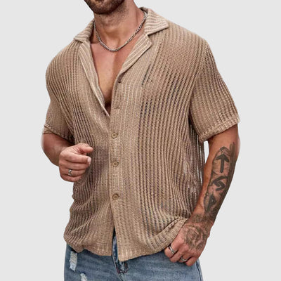 James Scott Hollow Knit Shirt
