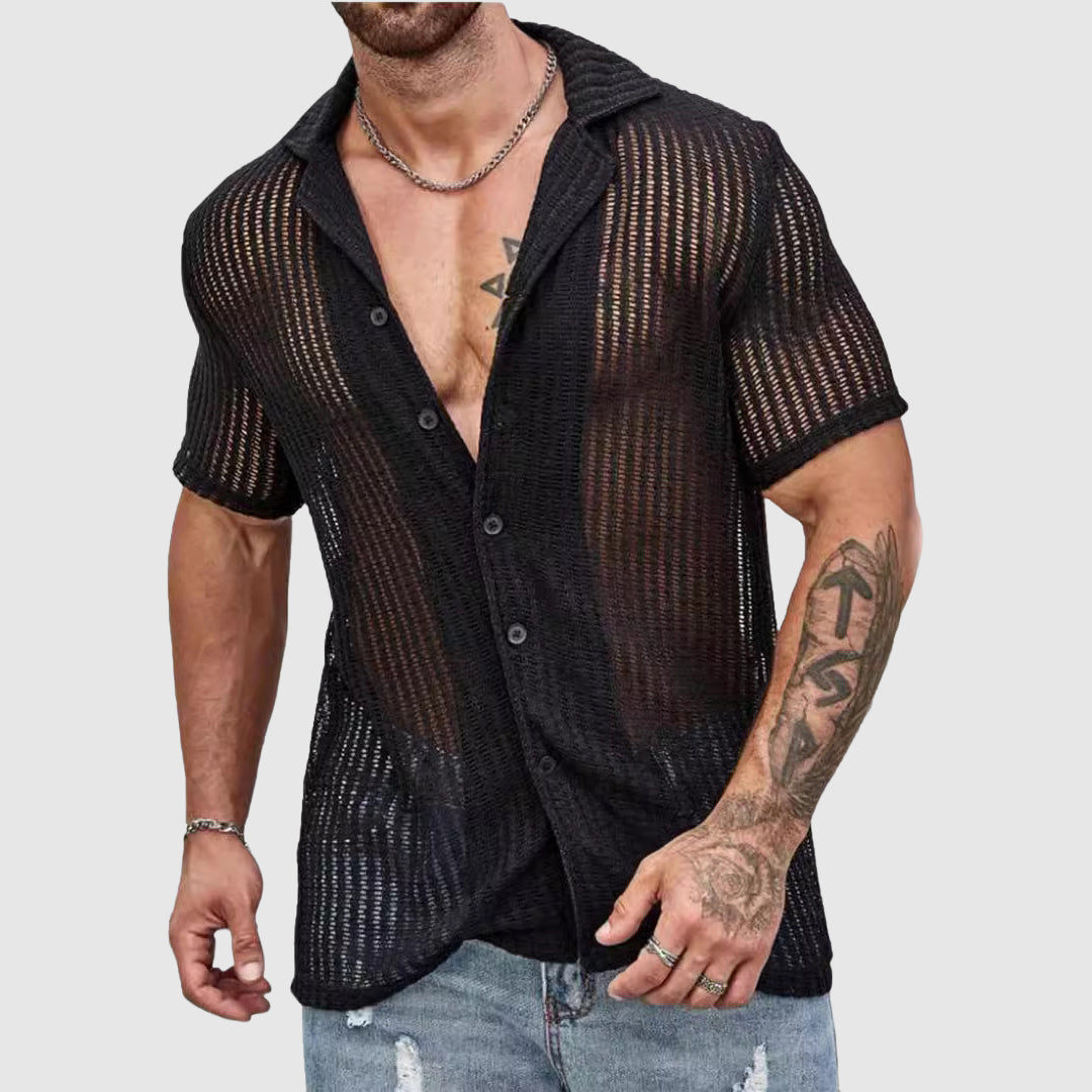 James Scott Hollow Knit Shirt