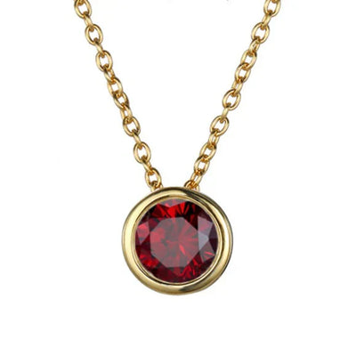 Lunaria Gemmara Birthstone Necklace | Gold 18k