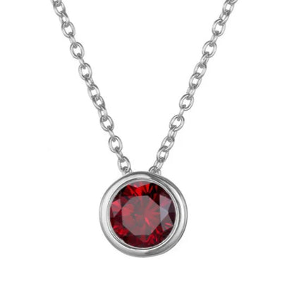 Lunaria Gemmara Birthstone Necklace | White Gold 18k