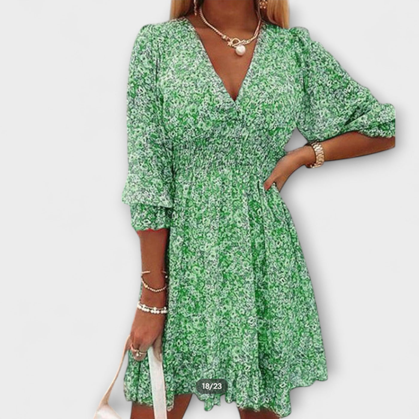 Elisa™ | Floral Puff Sleeve Dress