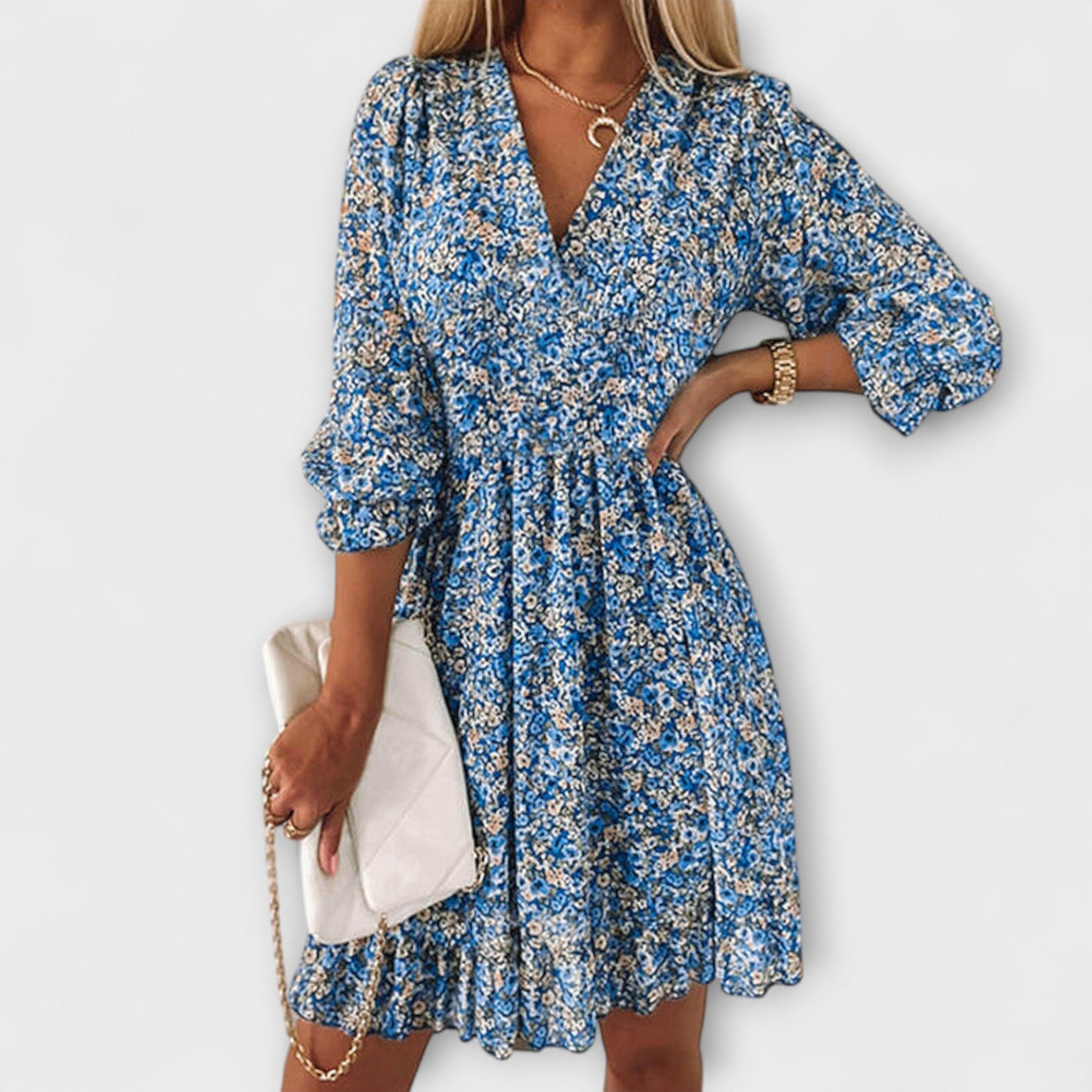 Elisa™ | Floral Puff Sleeve Dress