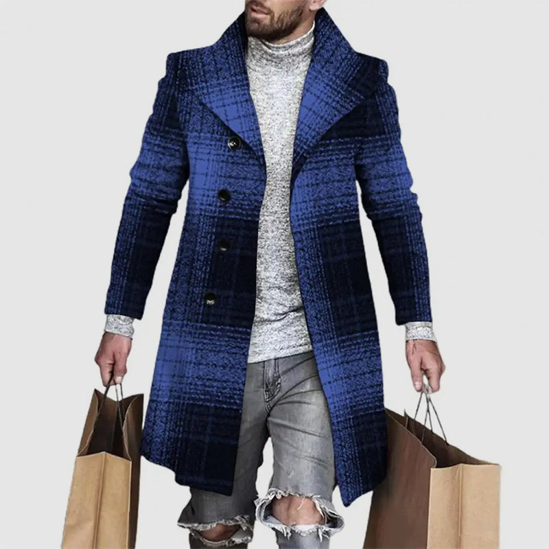 Vittorio Quadro – Plaid Wool Overcoat