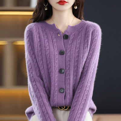Lily | Women’s Cozy Button-Up Relaxed Fit Winter Cardigan
