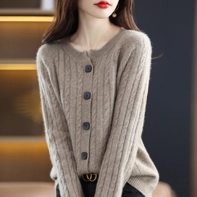Lily | Women’s Cozy Button-Up Relaxed Fit Winter Cardigan