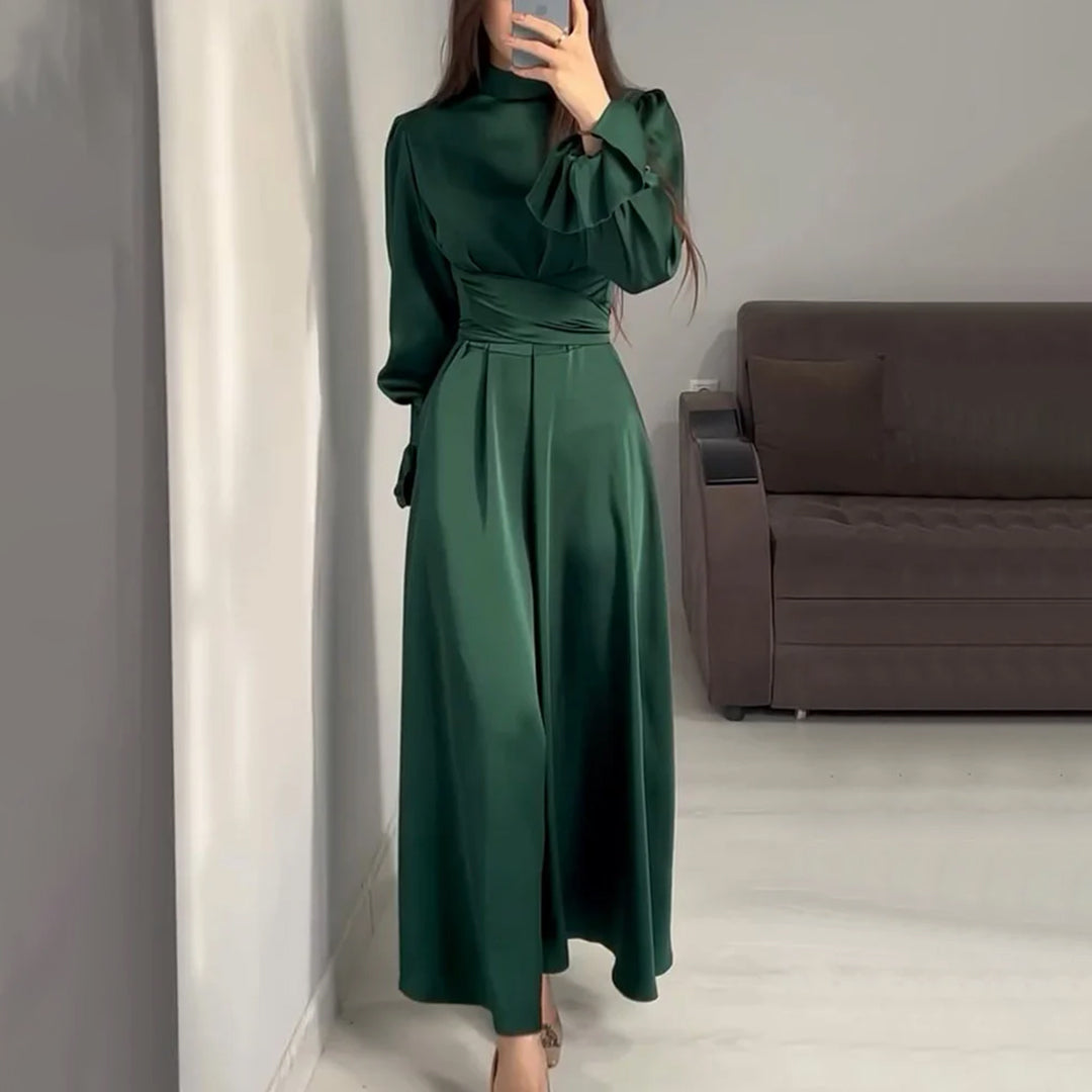 Avencea - Chic Green Long Dress for Women