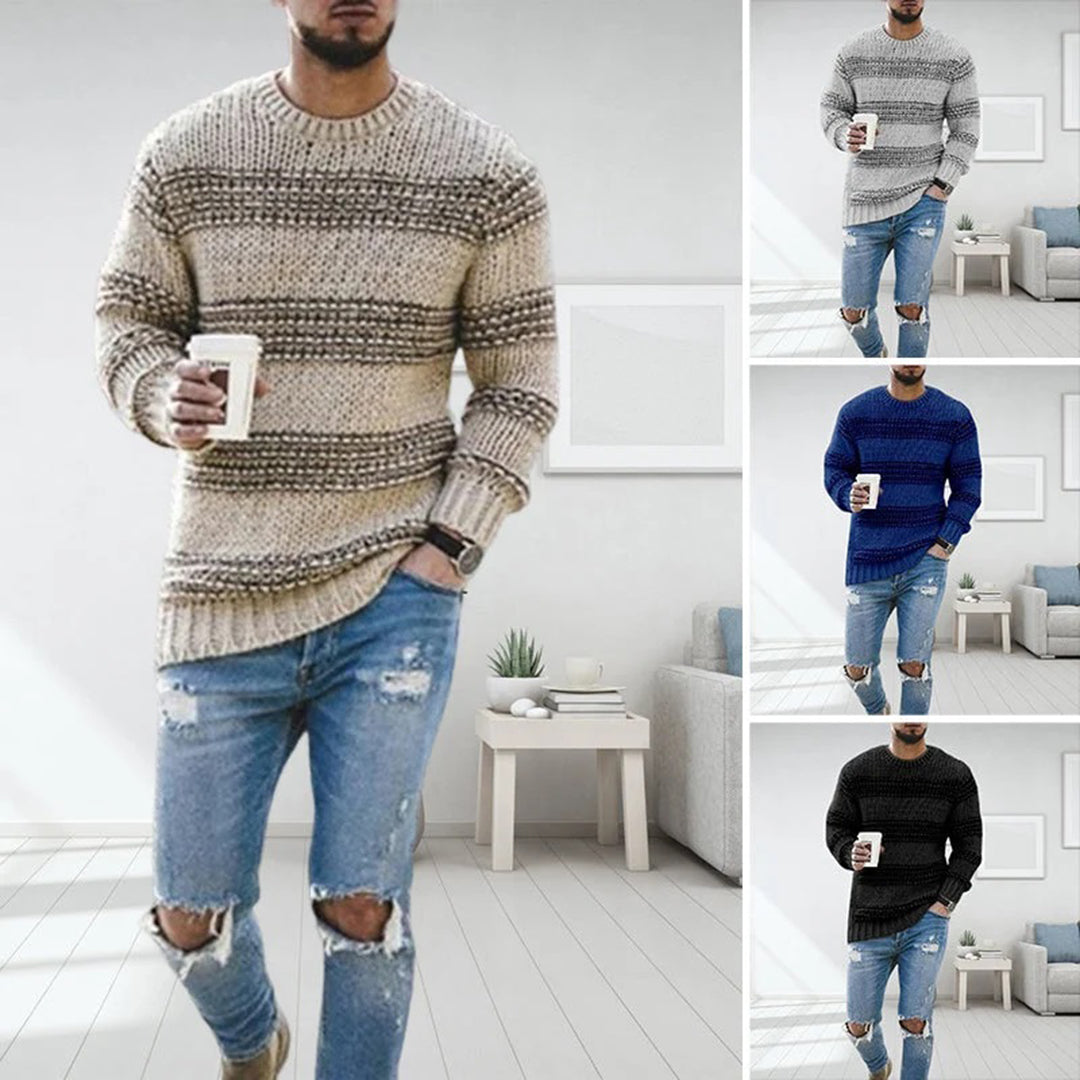 Avencea - Men's Thick Knitted Norwegian Sweater with Optimal Warmth and Style