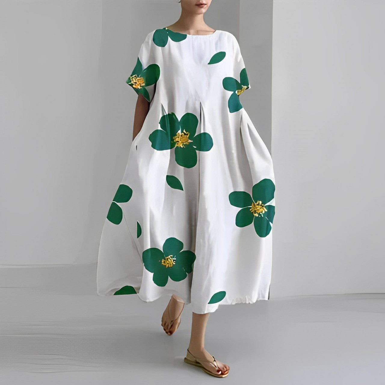 WILLOW | ARTISAN FLOWER MAXI DRESS