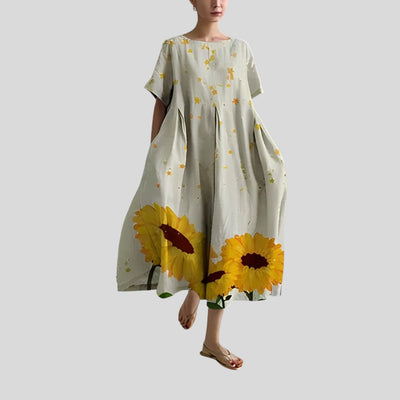 Noora | Boho Floral Spring Maxi Dress