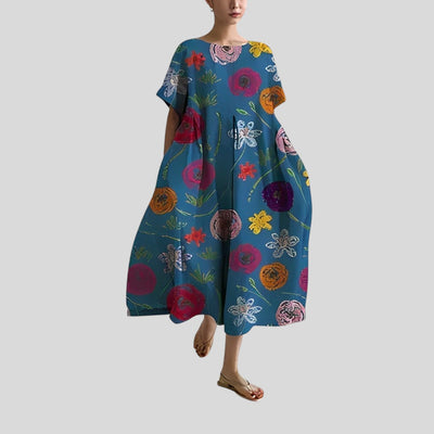 Noora | Boho Floral Spring Maxi Dress