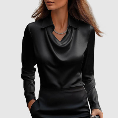 L’Art Satiné Shirt by Isabelle DeLacroix