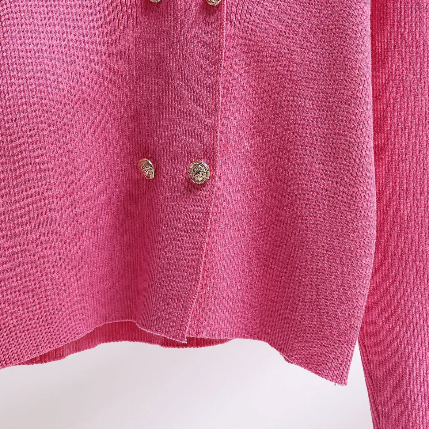 Selva Luna – Ribbed Knit Cardigan & Skirt Set