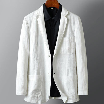 Le Ciel Rayé Linen Blazer by Franco Bianchi