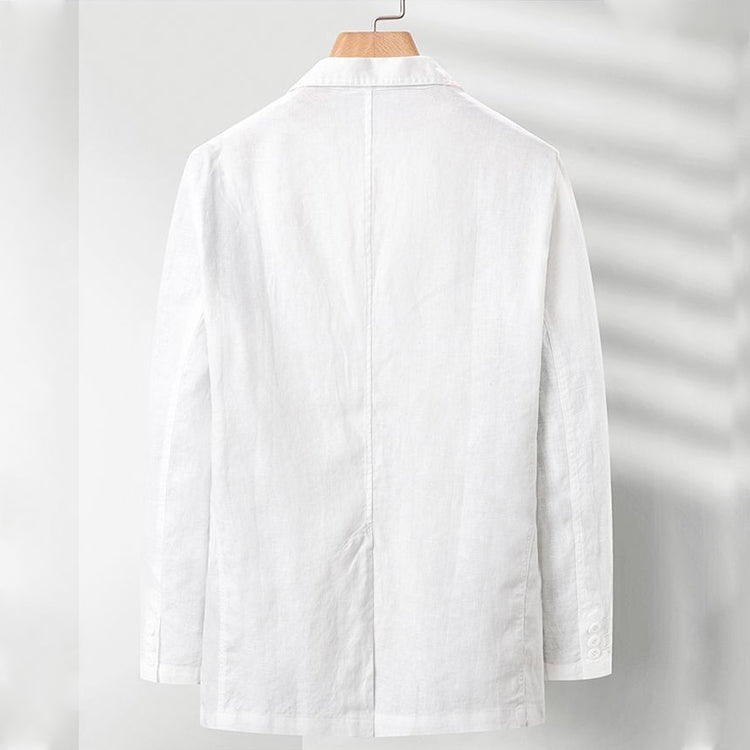 Le Ciel Rayé Linen Blazer by Franco Bianchi