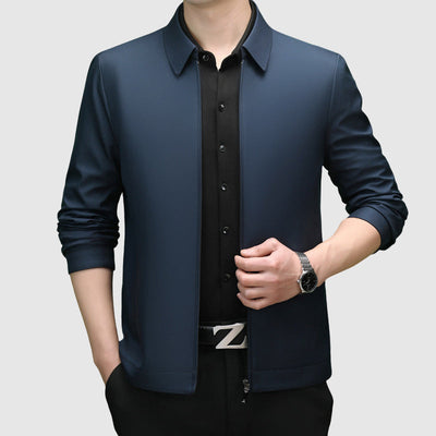 Venezia Nero – Zip-Up Knit Jacket