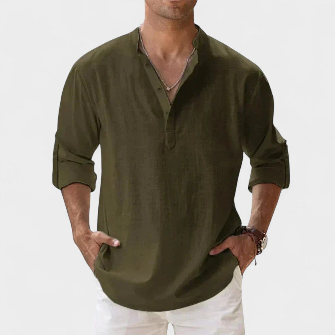 JAMES | RELAXED HENLEY SHIRT