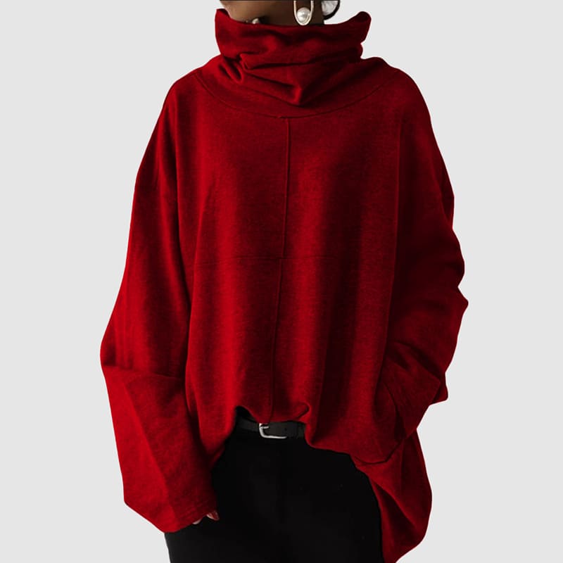 Alba Serenata – Oversized Turtleneck Sweatshirt