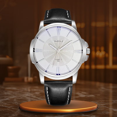 Harry Melbourne® - Luxurious Blue Glass Leather Watch