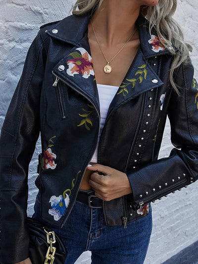 Lily™ - Modern Floral Jacket with Handmade Details