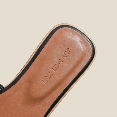 Elise | Raffia-Detail Sandals