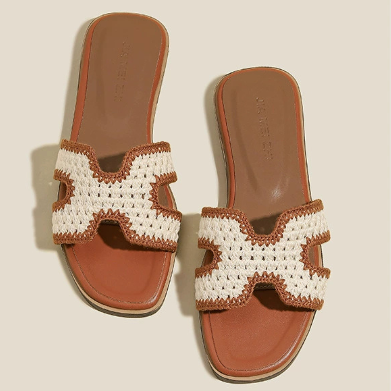 Elise | Raffia-Detail Sandals