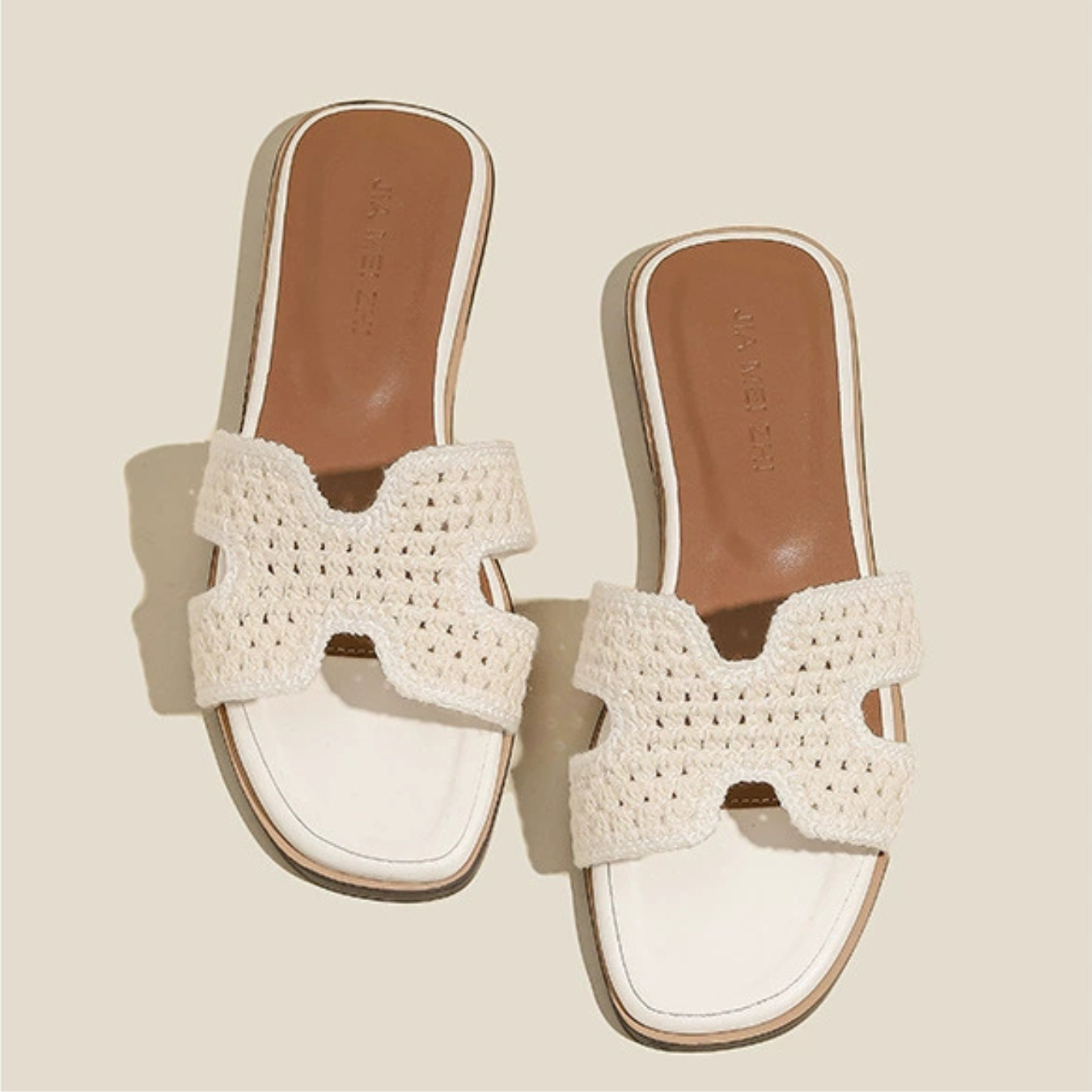 Elise | Raffia-Detail Sandals