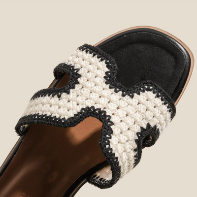 Elise | Raffia-Detail Sandals