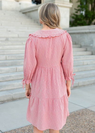 LENA - Macie Red Gingham Dress