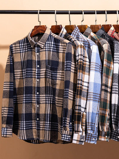 Glenworth – Men’s Winter Plaid Flannel Shirt
