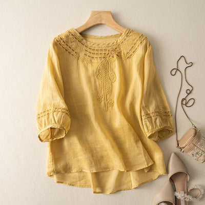 JENNY LINEN BLOUSE