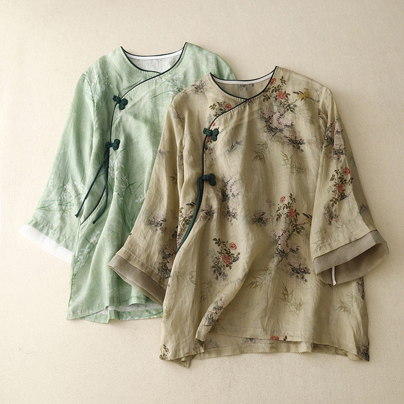 MELLY LINEN BLOUSE