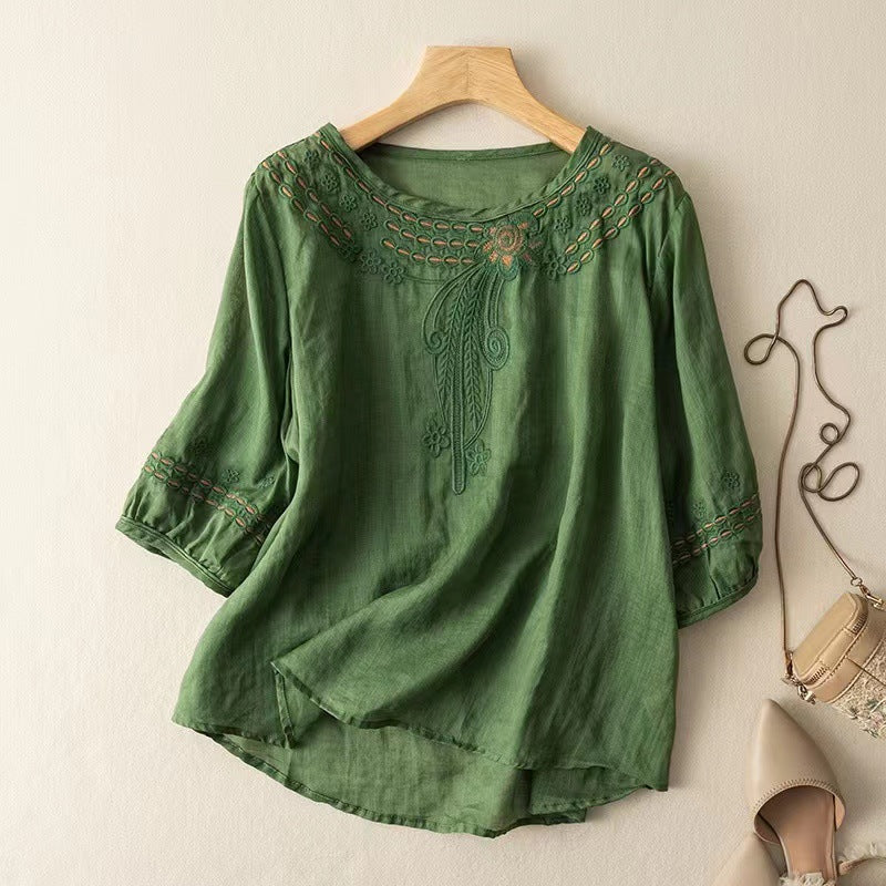 JENNY LINEN BLOUSE